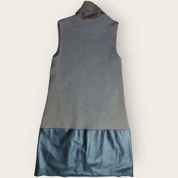Bailey 44 American in Paris Brown Knit Leather Dress - Picture 14 of 15